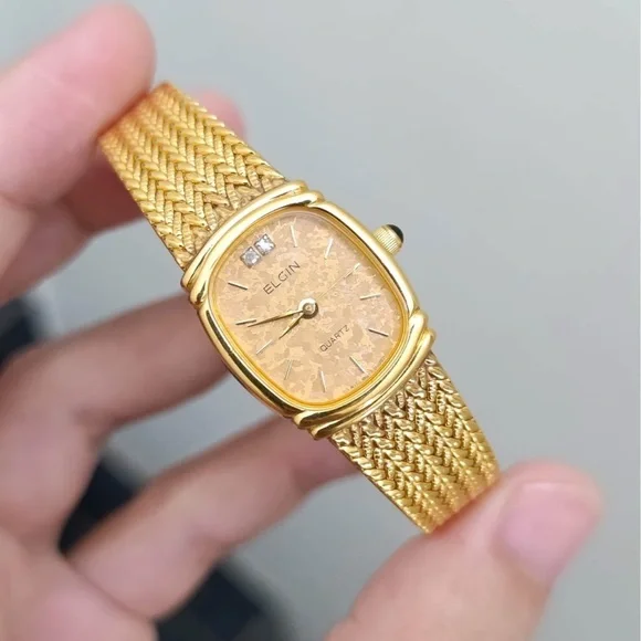 Vtg 1970s Elgin Quartz FK 283 Women’s Watch
[Like New] Gold Plated Mesh Bracelet - Picture 2 of 10
